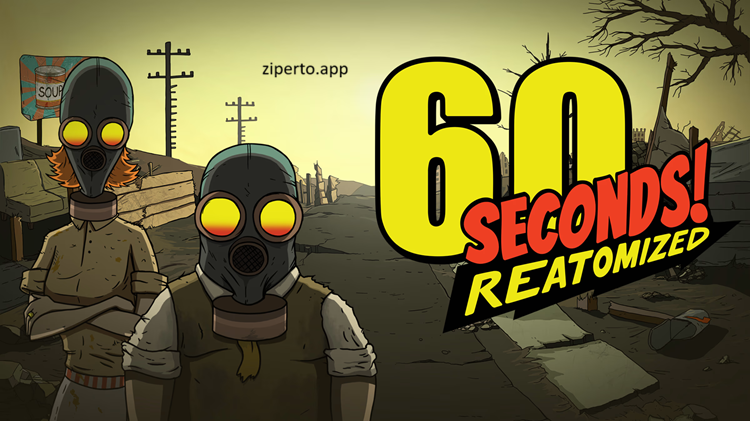 60 Seconds Reatomized is showing a family surviving in a fallout shelter with supplies, survival choices and post-apocalyptic events.