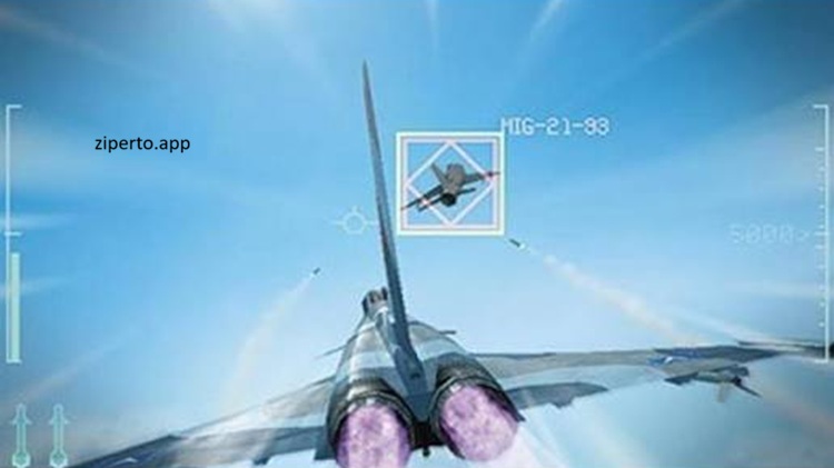 Ace Combat 3D: Cross Rumble+ 2026 gameplay showing fighter jets engaged in intense aerial combat above a detailed battlefield.