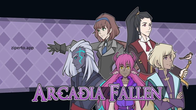 Arcadia Fallen gameplay featuring hand-drawn fantasy landscapes, magical companions, story choices and role-playing adventure.