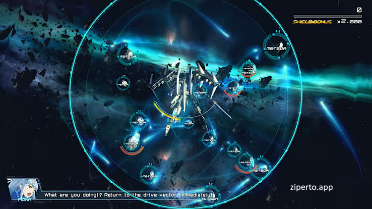 Astebreed gameplay 2026 featuring futuristic mech combat, space battles, anime-style action and intense sci-fi shooting.