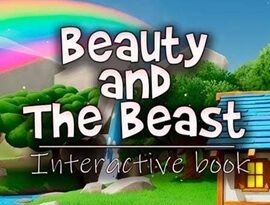 Beauty and The Beast: Interactive Book gameplay featuring interactive story pages, Belle, colorful illustrations, and family-friendly activities.