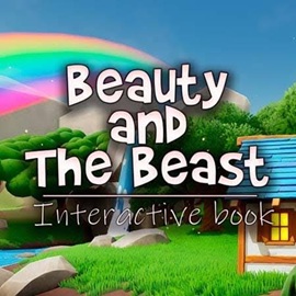 Beauty and The Beast: Interactive Book gameplay featuring interactive story pages, Belle, colorful illustrations, and family-friendly activities.
