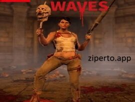 Blood Waves 2026 gameplay featuring zombie survival, intense gunfights, deadly monster waves, and action-packed combat.