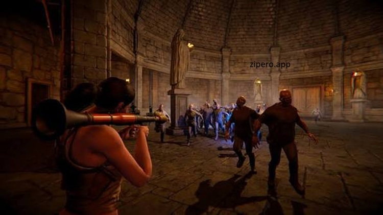 Blood Waves 2026 gameplay featuring zombie survival, intense gunfights, deadly monster waves, and action-packed combat.
