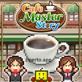 Cafe Master Story gameplay featuring pixel-art café management, delicious recipes, happy customers and cozy business simulation.