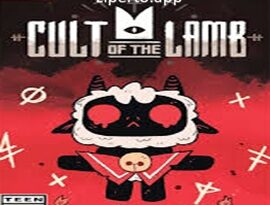 Cult of the Lamb gameplay featuring a cute lamb leading followers, exploring dungeons, and battling enemies in a dark fantasy world.