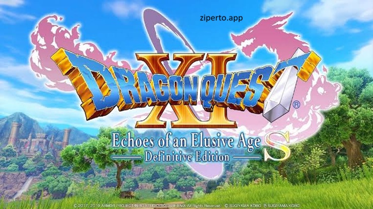 DRAGON QUEST XI S: Echoes of an Elusive Age – Definitive Edition gameplay featuring turn-based battles, vibrant fantasy landscapes and Luminary exploring Erdrea.