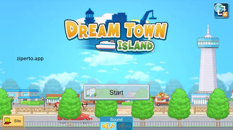 Dream Town Island gameplay featuring city building, colorful neighborhoods, happy residents, thriving businesse and relaxing town management.