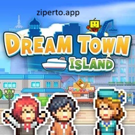Dream Town Island gameplay featuring city building, colorful neighborhoods, happy residents, thriving businesse and relaxing town management.