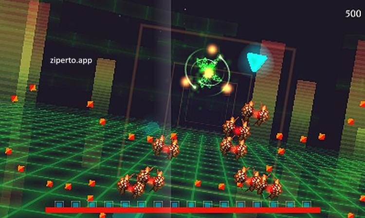 Dream Trigger 3D gameplay featuring neon arenas, sonar-based combat, and fast-paced arcade shooting.