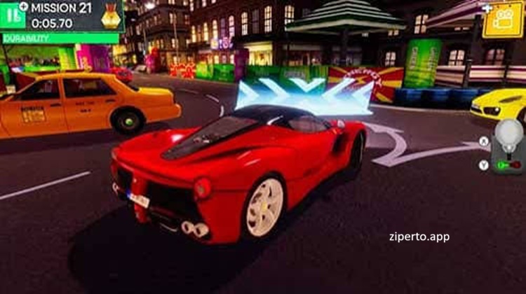 Drift and Stunt Mania gameplay featuring high-speed racing, drifting cars, stunt jumps, challenging tracks and arcade driving action.
