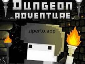 Dungeon Adventure gameplay featuring a brave hero exploring dark dungeons and battling dangerous monsters.