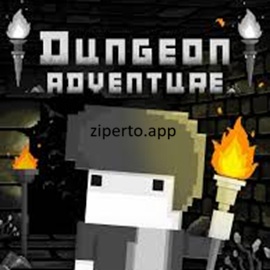 Dungeon Adventure gameplay featuring a brave hero exploring dark dungeons and battling dangerous monsters.