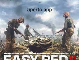 Easy Red 2 gameplay featuring World War II soldiers, military vehicles, battlefield combat, tactical missions and historical warfare.
