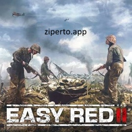 Easy Red 2 gameplay featuring World War II soldiers, military vehicles, battlefield combat, tactical missions and historical warfare.