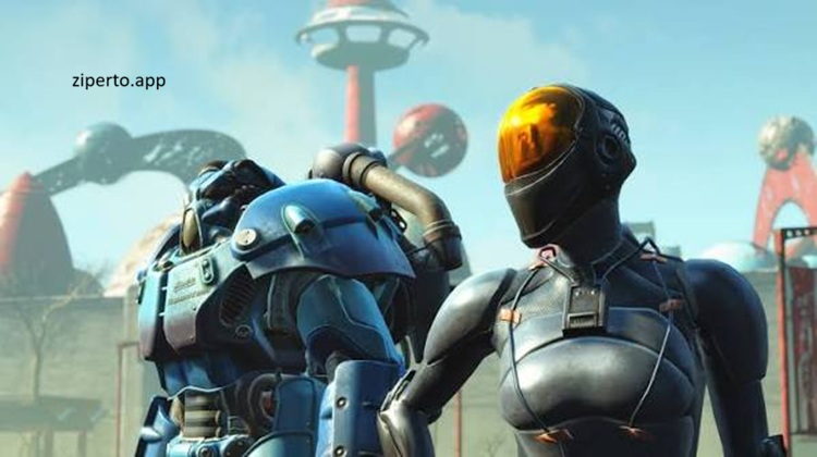 Fallout 4: Anniversary Edition 2026 gameplay featuring a post-apocalyptic wasteland, weapon customization, settlements, combat, and open-world exploration.