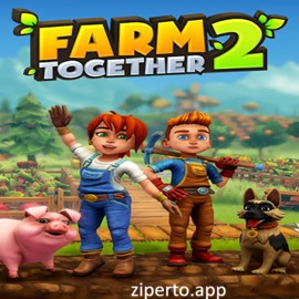 Farm Together 2 gameplay featuring colorful crop fields, farm customization, animal care, cooperative farming and relaxing countryside management.