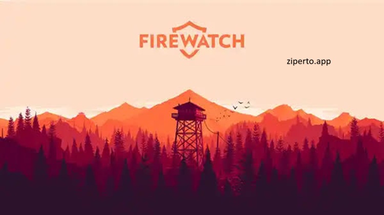 Firewatch gameplay showing a fire lookout exploring a beautiful Wyoming wilderness while communicating through a radio.
