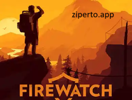 Firewatch gameplay showing a fire lookout exploring a beautiful Wyoming wilderness while communicating through a radio.