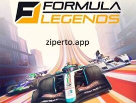 Formula Legends gameplay featuring a retro-inspired formula racing car speeding around a colorful motorsport circuit.