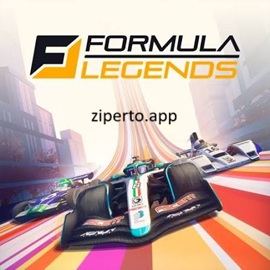 Formula Legends gameplay featuring a retro-inspired formula racing car speeding around a colorful motorsport circuit.