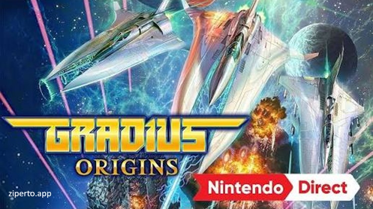 GRADIUS ORIGINS gameplay featuring classic space shooter action, powerful starfighters, alien enemies, giant bosses and arcade bullet-hell combat.