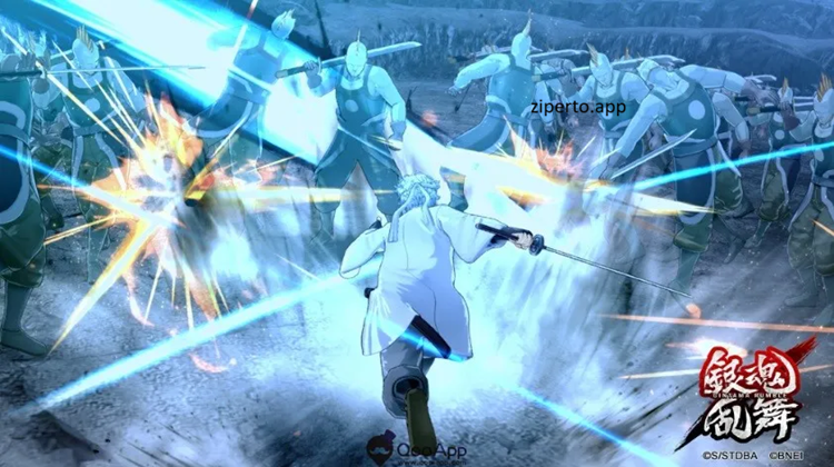 Gintama Ranbu 2026 gameplay featuring fast-paced anime hack-and-slash combat with iconic Gintama characters.