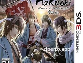 Hakuoki: Memories of the Shinsengumi gameplay featuring anime-style samurai characters in a historical romance visual novel setting.