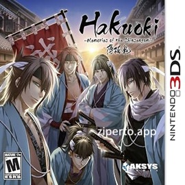 Hakuoki: Memories of the Shinsengumi gameplay featuring anime-style samurai characters in a historical romance visual novel setting.