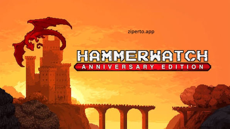 Hammerwatch Anniversary Edition gameplay featuring pixel-art dungeon exploration, heroic battles, fantasy monsters and retro hack-and-slash combat.