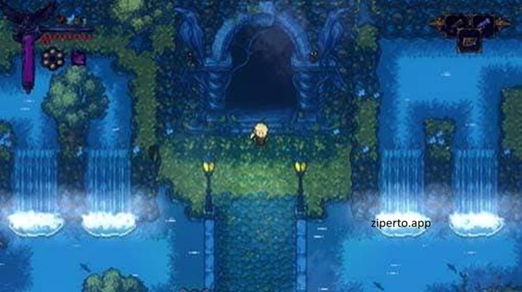 Hunt the Night 2026 gameplay showing Vesper exploring a dark pixel-art world and battling dangerous creatures.