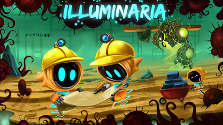 Illuminaria gameplay showing players building automated bases, managing resources, mysterious areas and defending their growing operations.