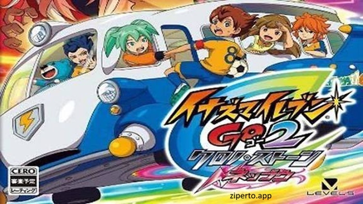 Inazuma Eleven GO 2: Chrono Stone – Neppuu gameplay featuring anime-style football players, special moves, and an intense match.