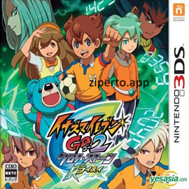 Inazuma Eleven GO 2: Chrono Stone – Raimei gameplay featuring anime football players, special techniques and time-travel scenes.