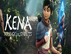 Kena: Bridge of Spirits gameplay featuring Kena and the Rot exploring a magical forest and battling dangerous enemies.