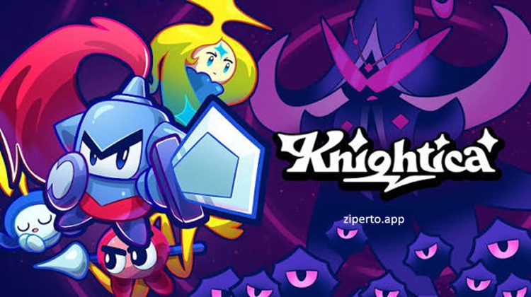 Knightica Nintendo Switch gameplay featuring a brave knight exploring a fantasy world and facing dangerous enemies in tactical battles.