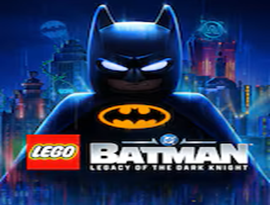 LEGO Batman: Legacy of the Dark Knight featuring Batman exploring Gotham City and battling villains in a colorful LEGO adventure.