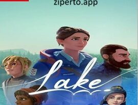 Lake gameplay showing mail delivery, peaceful small-town streets, scenic lakeside roads and relaxing story-driven exploration.
