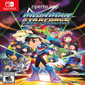 Mega Man Star Force Legacy Collection 2026 gameplay featuring Battle Card combat, futuristic cyber worlds, Mega Man transformations, and sci-fi RPG action.