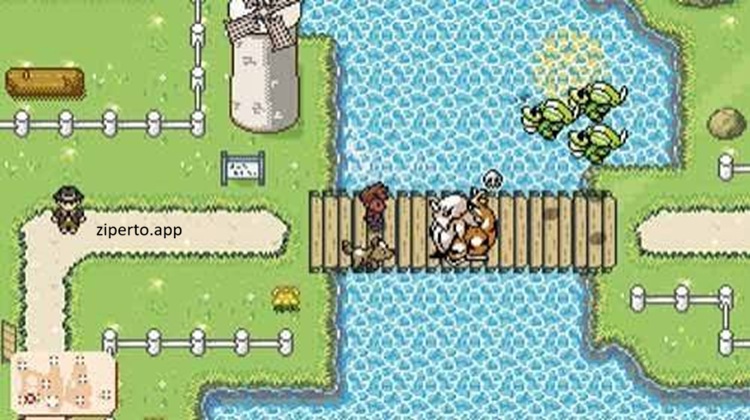 Monster Crown gameplay featuring pixel-art monsters, turn-based battles, creature breeding and retro monster-catching RPG adventure.