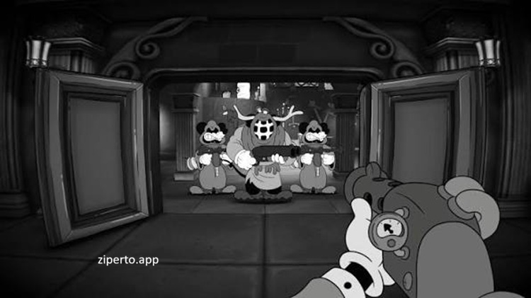 MOUSE: P.I. For Hire 2026 gameplay featuring cartoon-style FPS combat, detective action, and noir-inspired environments.