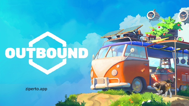 Outbound 2026 gameplay featuring a customizable mobile home, futuristic landscapes, exploration and sustainable survival adventure.