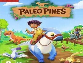 Paleo Pines gameplay featuring a cozy dinosaur ranch, colorful landscapes, friendly dinosaurs, and peaceful farming activities.
