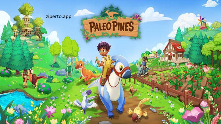 Paleo Pines gameplay featuring a cozy dinosaur ranch, colorful landscapes, friendly dinosaurs, and peaceful farming activities.