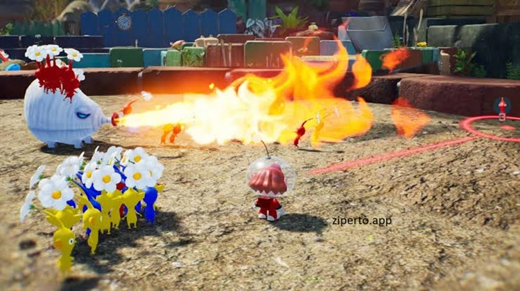 Pikmin 4 2026 gameplay featuring colorful Pikmin, Oatchi, treasure collecting, puzzle solving, and strategic exploration on Nintendo Switch.