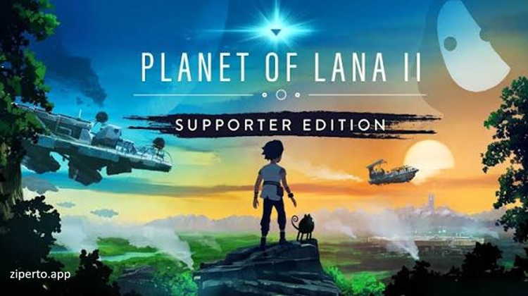 Planet of Lana II Supporter Edition featuring sci-fi landscapes, solving environmental puzzles and traveling with her loyal companion.