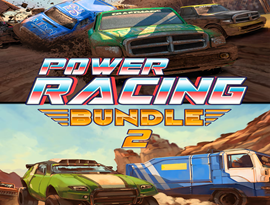 Power Racing Bundle 2 2026 gameplay featuring high-speed racing, colorful tracks, arcade cars, and competitive driving action.