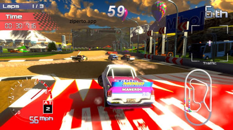 Power Racing Bundle 2 2026 gameplay featuring high-speed racing, colorful tracks, arcade cars, and competitive driving action.