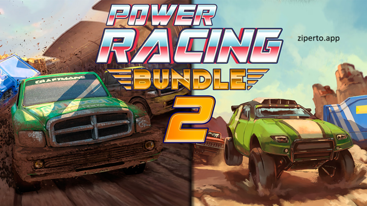 Power Racing Bundle 2 2026 gameplay featuring high-speed racing, colorful tracks, arcade cars, and competitive driving action.