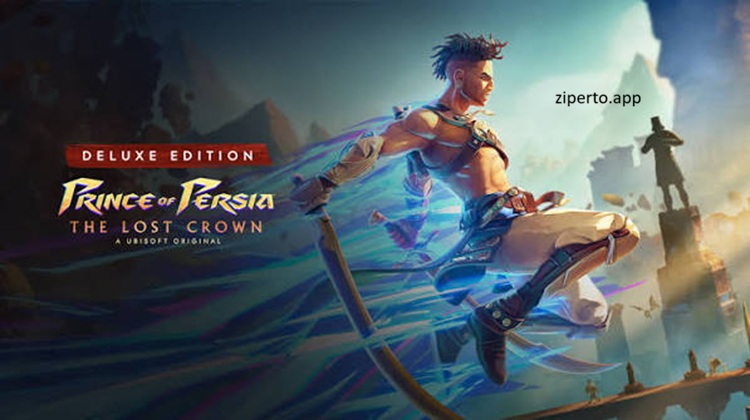 Prince of Persia: The Lost Crown Deluxe Edition gameplay featuring Sargon, fast-paced sword combat, Time Powers, platforming and mythical exploration.